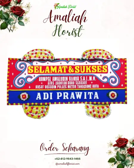 Papan Bunga Ucapan Selamat Pengarom
